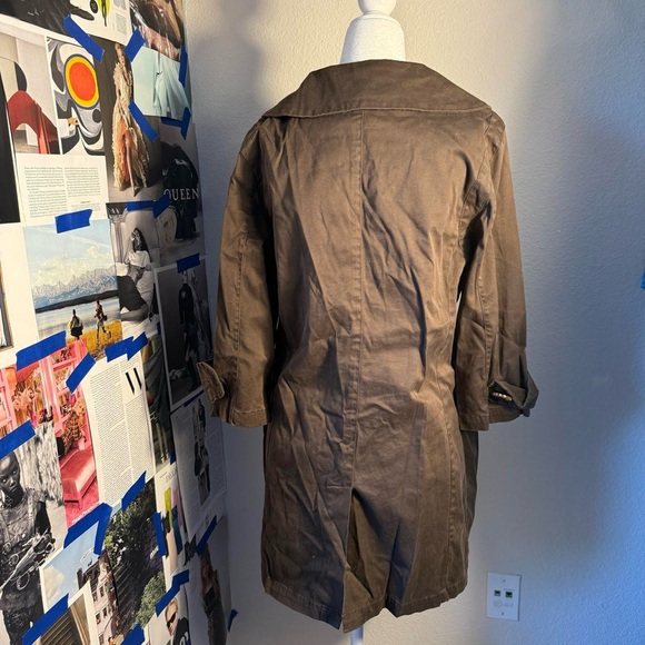 Live a Little Chocolate Brown Pea Coat - Picture 5 of 6